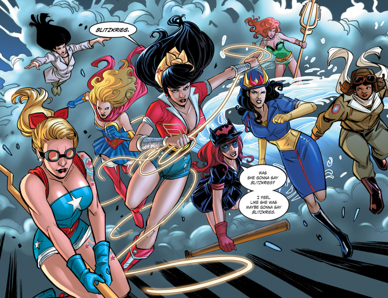 Illustration for article titled DC exclusive: The Bombshells assemble to form their own Justice League
